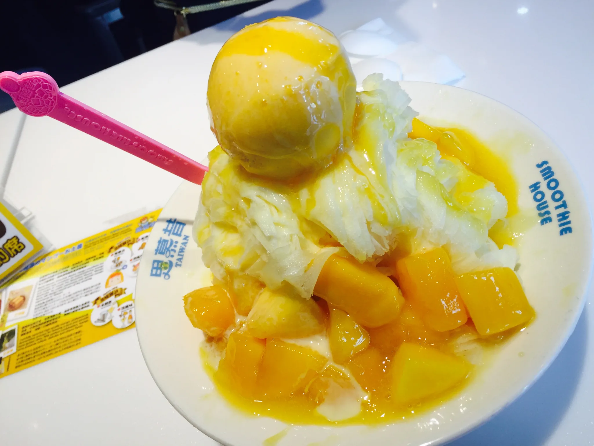 夏の定番、マンゴーかき氷